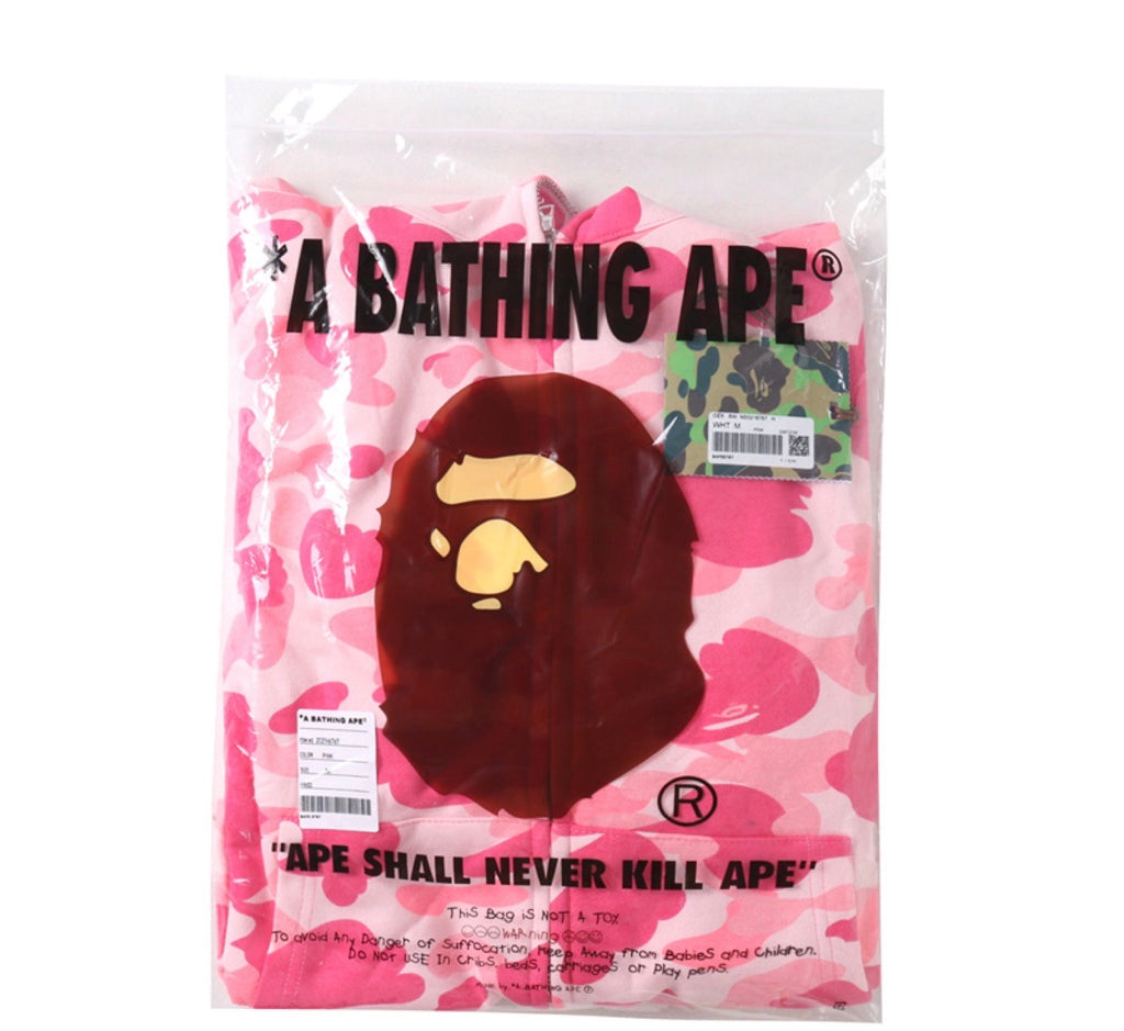 Pink Bape hoodie