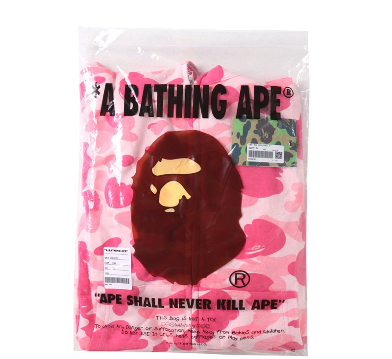 Pink Bape hoodie